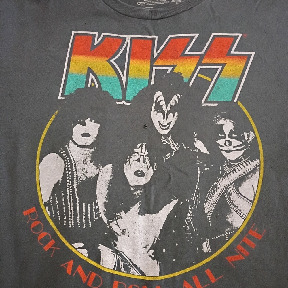 KISS Rock N Roll All Night Band Tee - Picture 2 of 3